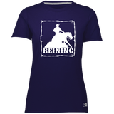 REINING STYLE 1 (WHITE) 4HORSE 64STTX Ladies’ Essential Dri-Power Tee