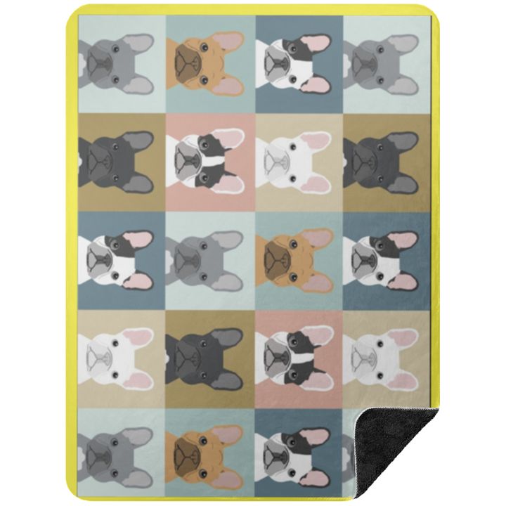 FRENCHIE BLANKET 2 BSHL Premium Black Sherpa Blanket 60x80