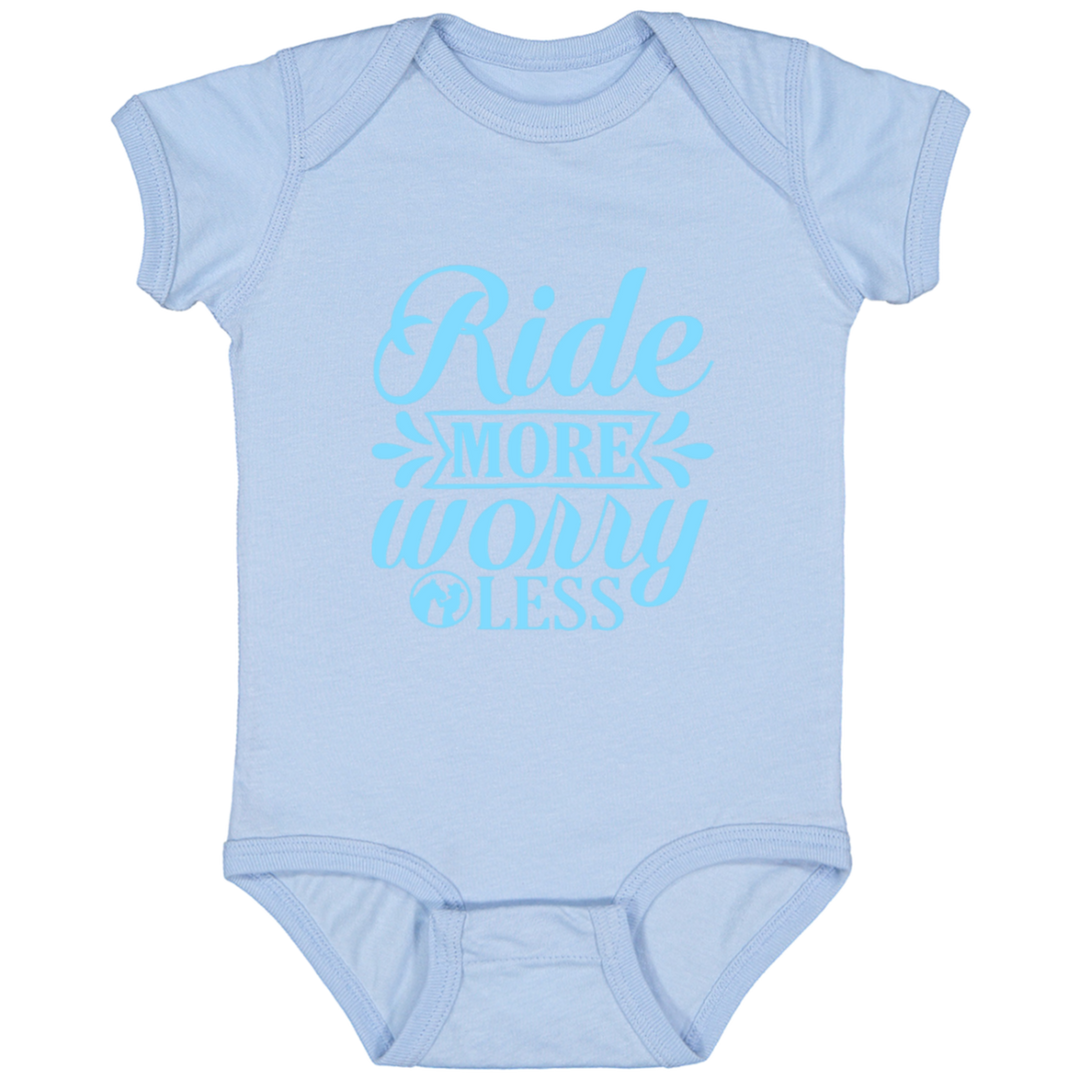 RIDE MORE WORRY LESS 4424 Infant Fine Jersey Bodysuit