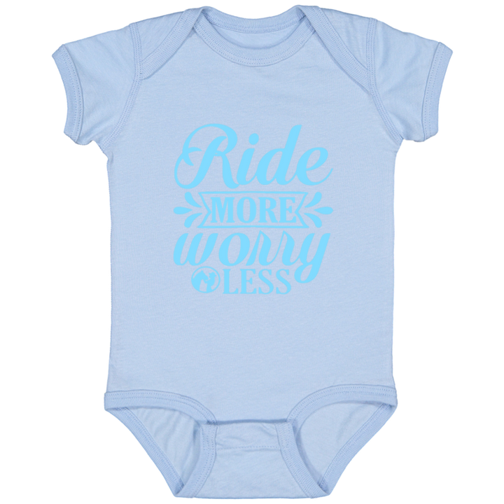 RIDE MORE WORRY LESS 4424 Infant Fine Jersey Bodysuit