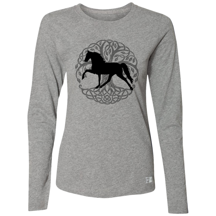 Tennessee Walking Horse PLEASURE TREE OF LIFE 64LTTX Ladies’ Essential Dri-Power Long Sleeve Tee