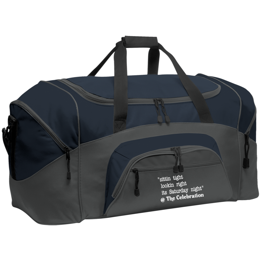 SITTIN TIGHT LOOKIN RIGHT (WHT) BG99 Colorblock Sport Duffel