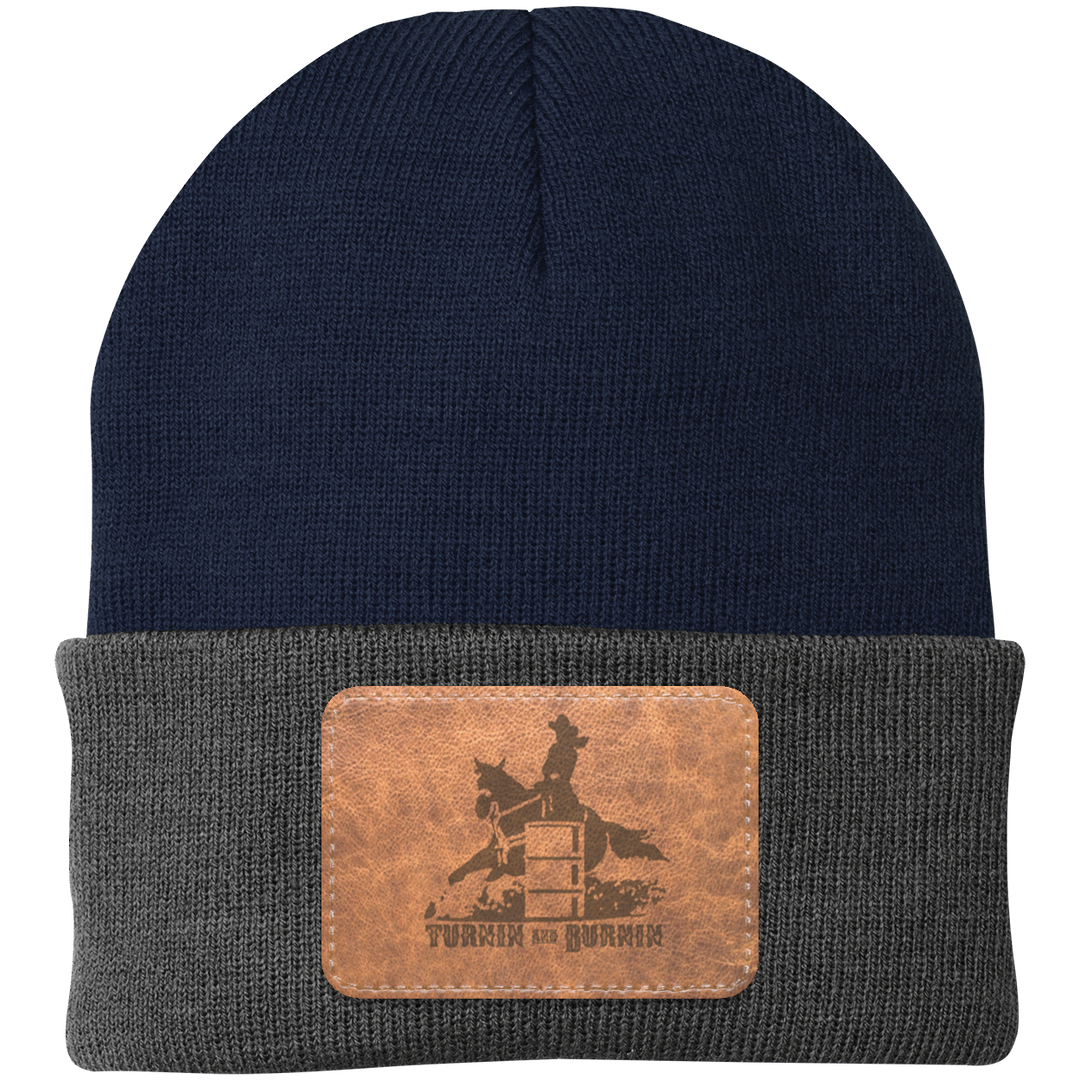 TURNIN AND BURNIN ON LEATHER CP90 Knit Cap - Patch