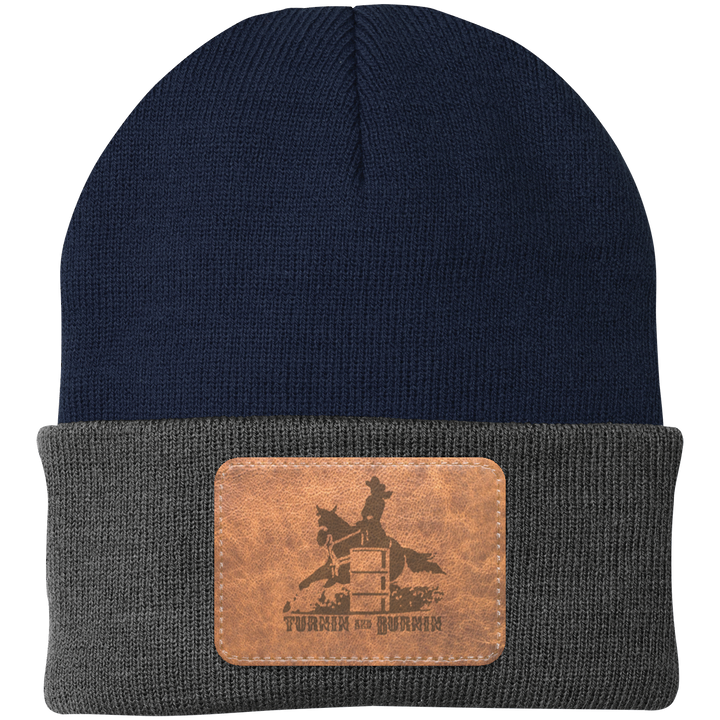 TURNIN AND BURNIN ON LEATHER CP90 Knit Cap - Patch
