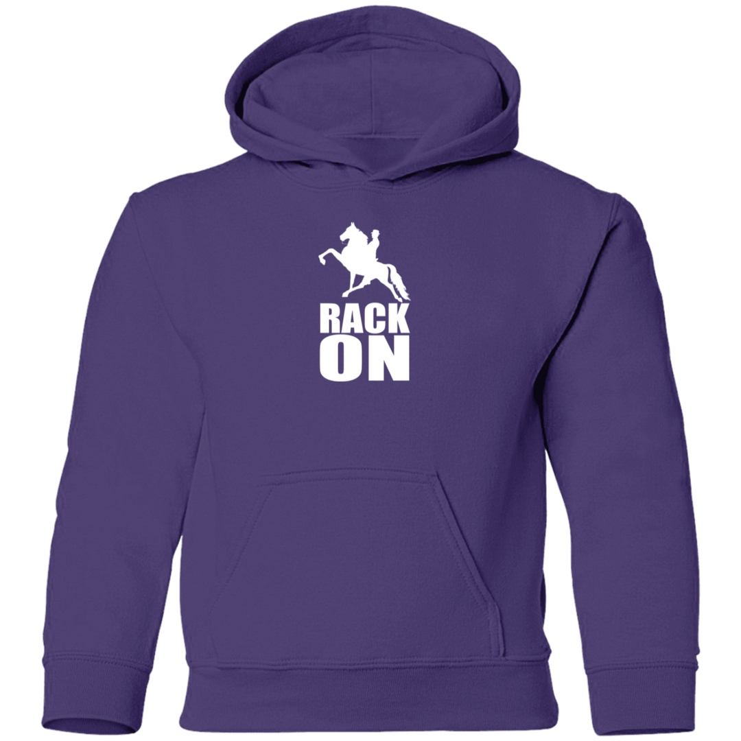 RACK ON RACKING (WHITE ART) G185B Youth Pullover Hoodie
