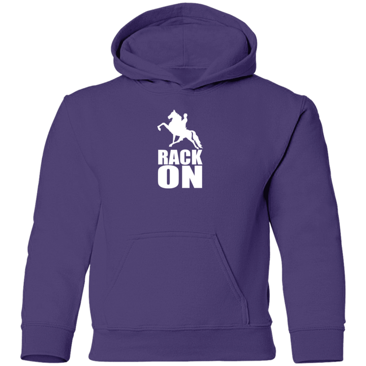 RACK ON RACKING (WHITE ART) G185B Youth Pullover Hoodie