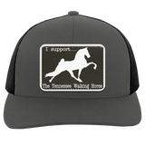 I SUPPORT THE TWH -RECTANGLE 104C Trucker Snap Back - Patch