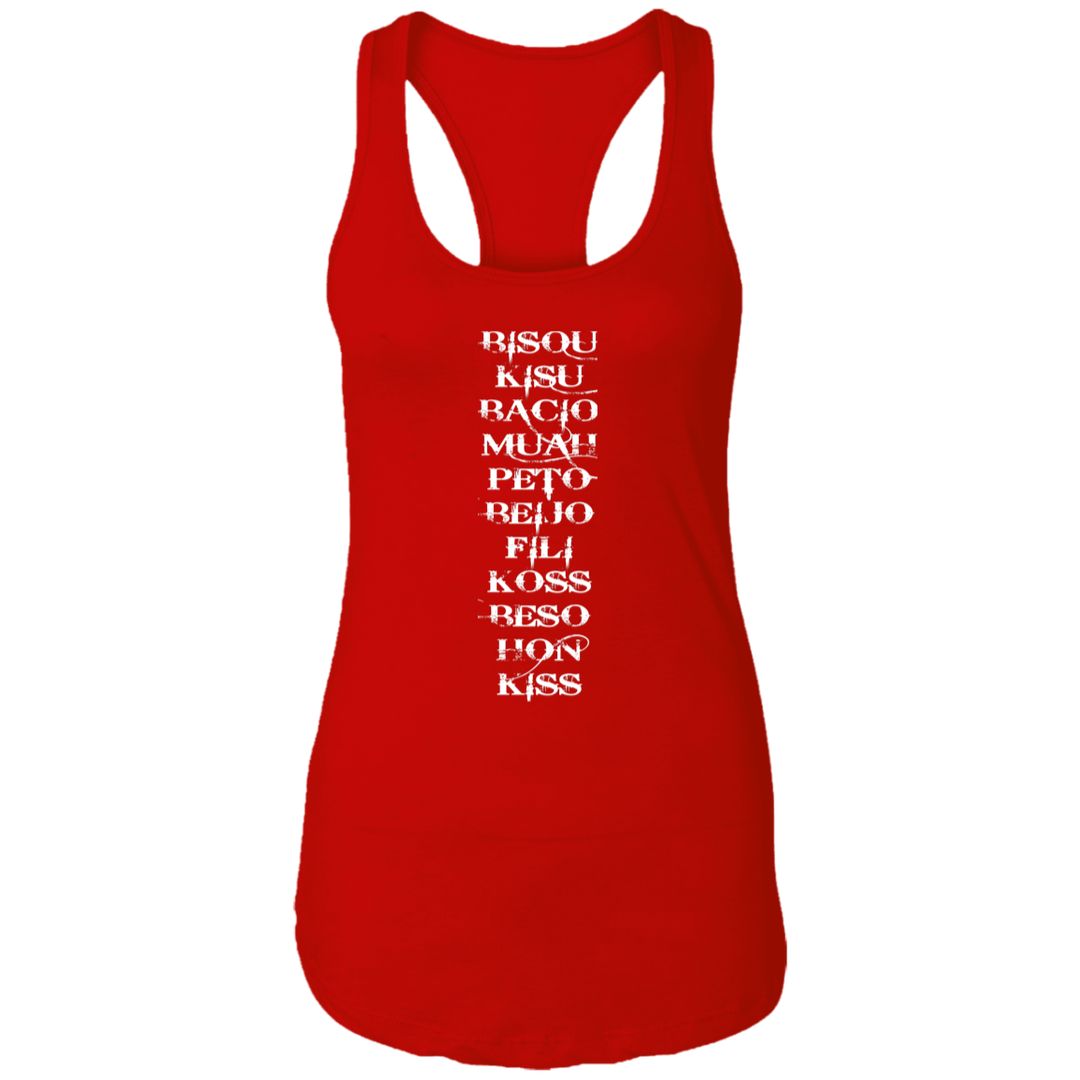OLD983INWHITE NL1533 Ladies Ideal Racerback Tank