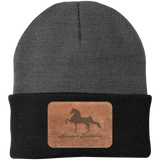AMERICAN SADDLEBRED ON LEATHER CP90 Knit Cap - Patch