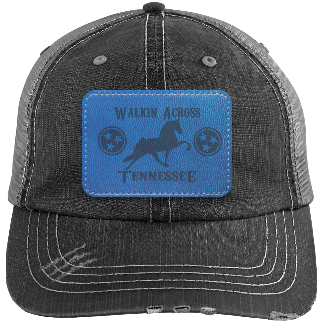 WALKIN ACROSS TENNESSEE TWH 6990 Distressed Unstructured Trucker Cap - Patch