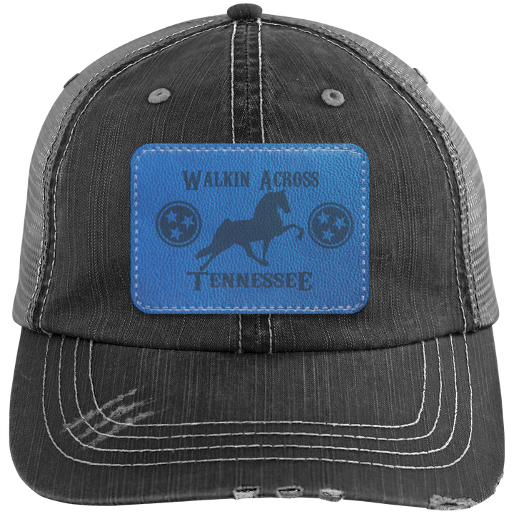 WALKIN ACROSS TENNESSEE TWH 6990 Distressed Unstructured Trucker Cap - Patch