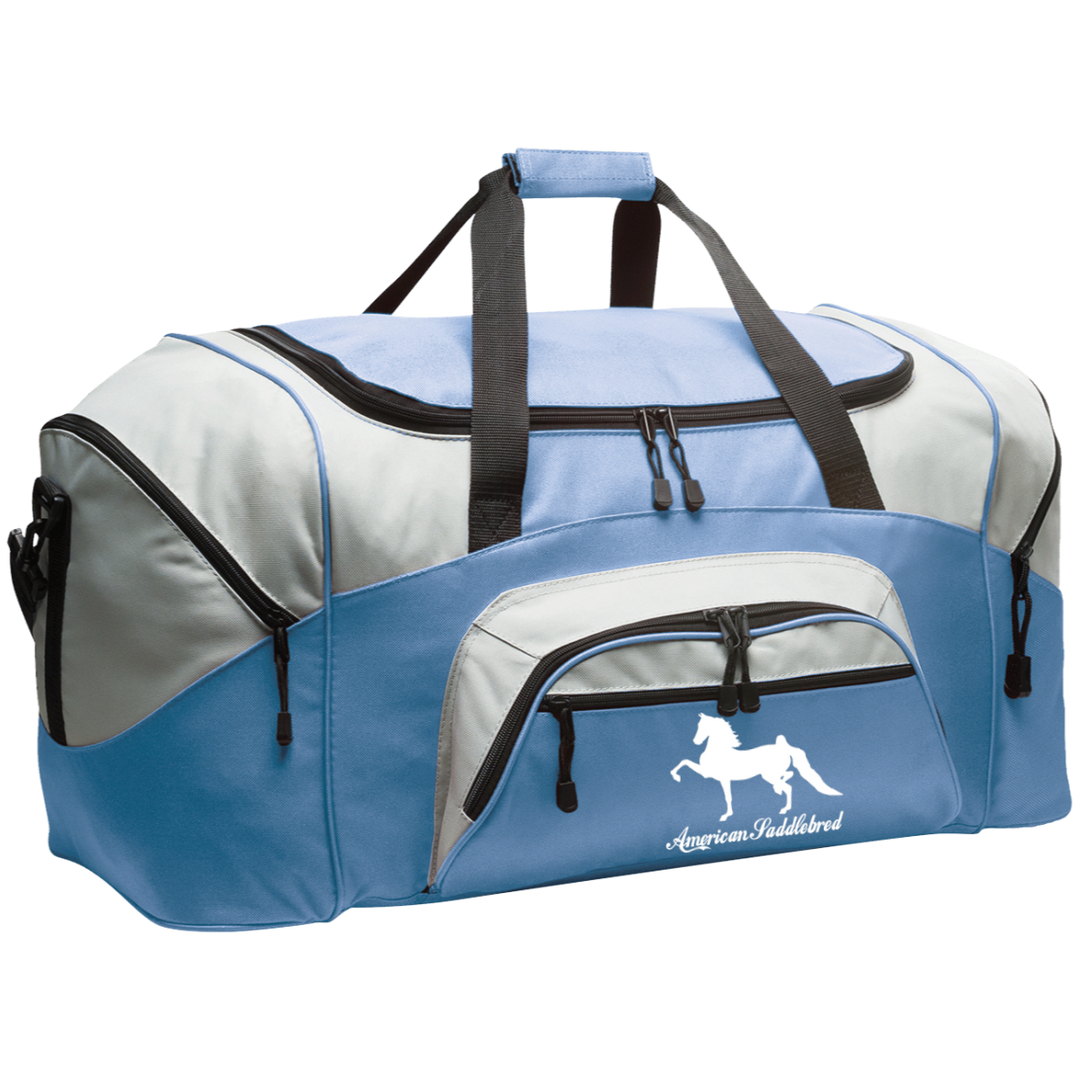 American Saddlebred 2 (white) BG99 Colorblock Sport Duffel