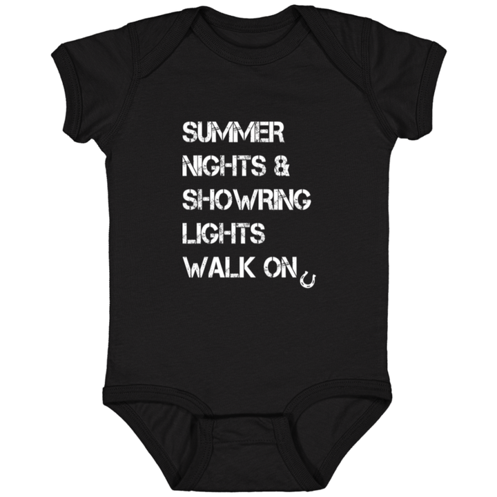 Summer Nights Showring Lights Walk On 4424 Infant Fine Jersey Bodysuit