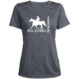 MISSOURI FOX TROTTER (white) 4HORSE LST360 Ladies' Heather Scoop Neck Performance Tee