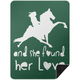 SHE FOUND HER LOVE BLANKET TWH PERFORMANCE BSHL Premium Black Sherpa Blanket 60x80