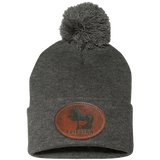 FRIESIAN ON LEATHER SP15 Pom Pom Knit Cap - Patch