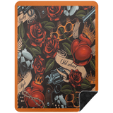 VINTAGE TAT 3 BSHL Premium Black Sherpa Blanket 60x80