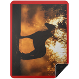 BLACK HORSE 1 BSHL Premium Black Sherpa Blanket 60x80