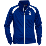 RACK ON RACKING (WHITE ART) LST90 Ladies' Raglan Sleeve Warmup Jacket