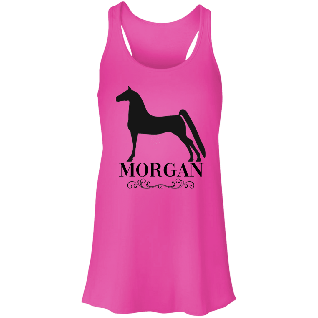 MORGAN STYLE 1 4HORSE B8800 Flowy Racerback Tank