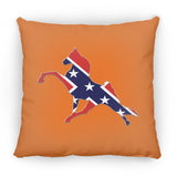 Rebel on the Rail Tennessee Walking Horse Performance ZP14 Small Square Pillow