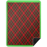 RED TARTAN BSHL Premium Black Sherpa Blanket 60x80