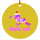 TIE DYE WALK ON SUBORNC Circle Ornament