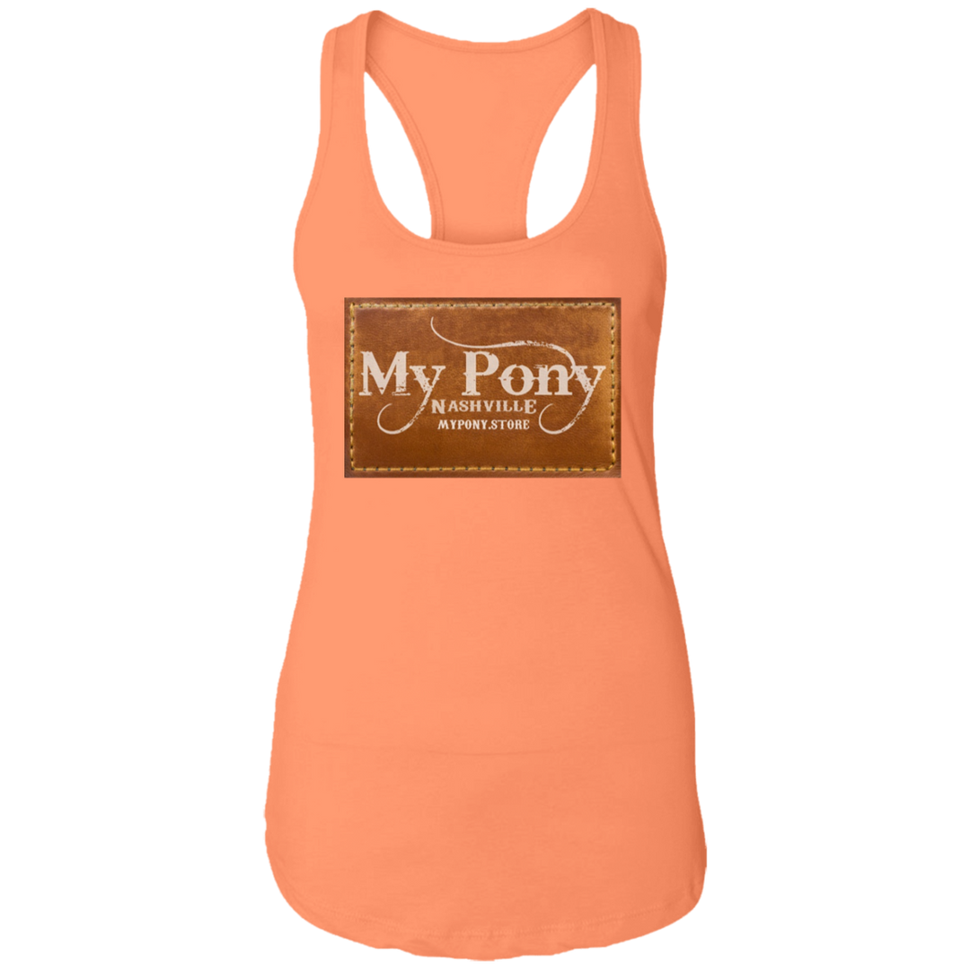MY PONY NASHVILLE BRAND NL1533 Ladies Ideal Racerback Tank