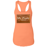 MY PONY NASHVILLE BRAND NL1533 Ladies Ideal Racerback Tank