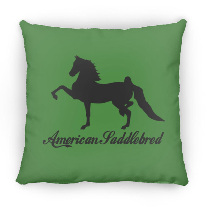 American Saddlebred 2 (black) ZP16 Medium Square Pillow