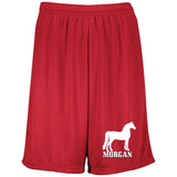 MORGAN 2 1844 Moisture-Wicking 9 inch Inseam Mesh Shorts