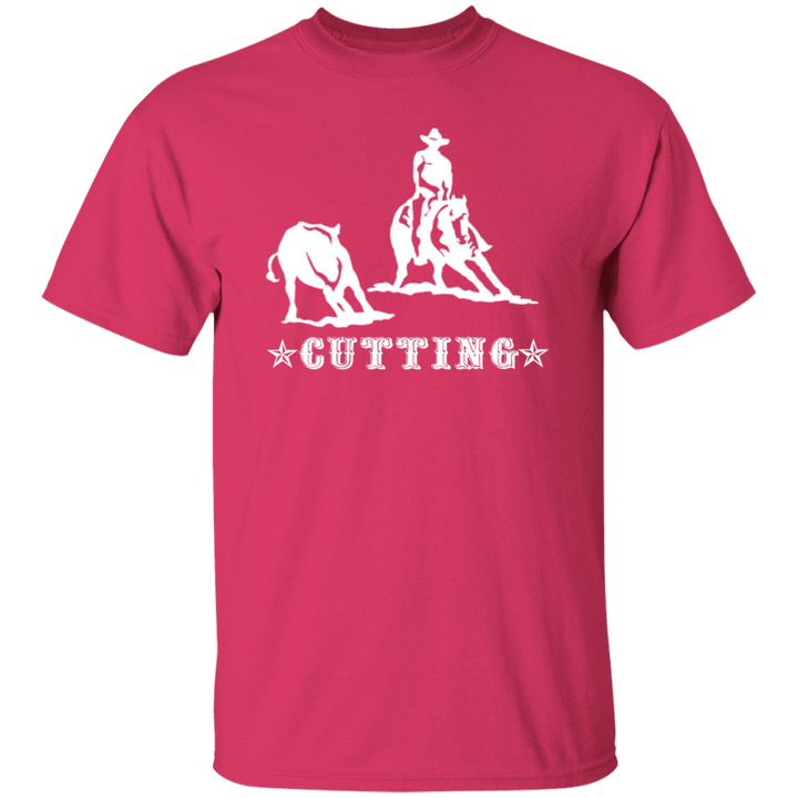 CUTTING STYLE 1 (white) 4HORSE G500 5.3 oz. T-Shirt
