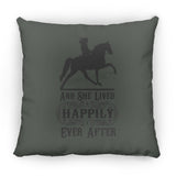 HAPPILY EVER AFTER (TWH Pleasure) Blk ZP18 Large Square Pillow