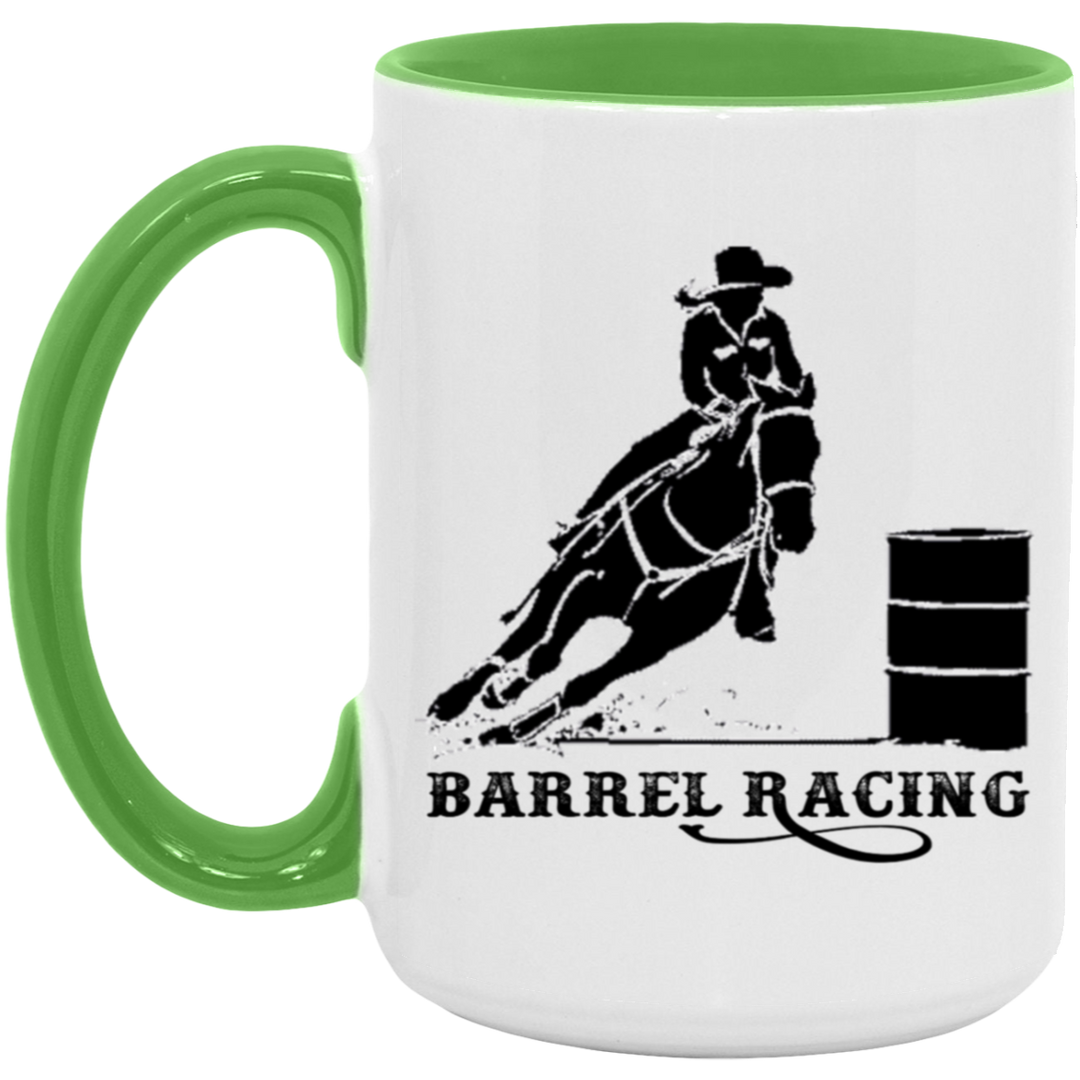 BARREL  ART TUMBLER 4HORSE AM15OZ 15oz. Accent Mug