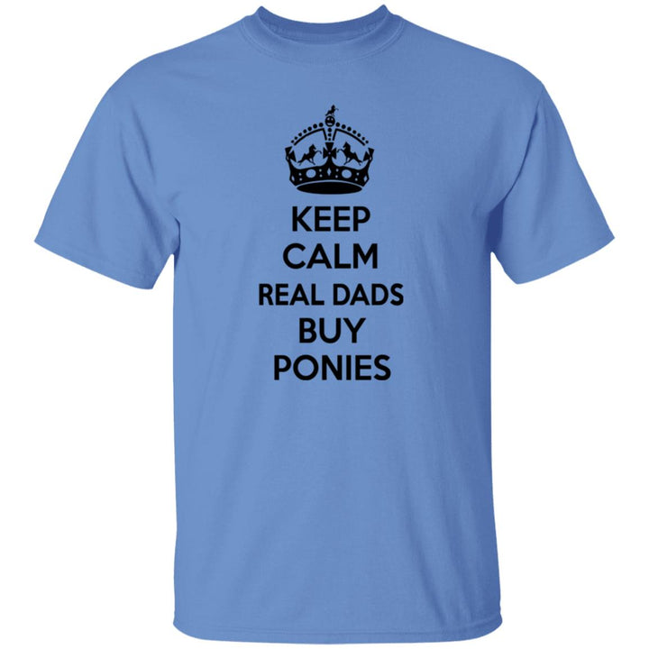 REAL DADS BUY PONIES (black) G500 5.3 oz. T-Shirt