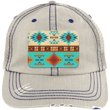 DUTTON RANCH 1 6990 Distressed Unstructured Trucker Cap - Patch