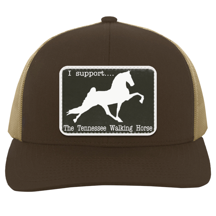 I SUPPORT THE TWH -RECTANGLE 104C Trucker Snap Back - Patch