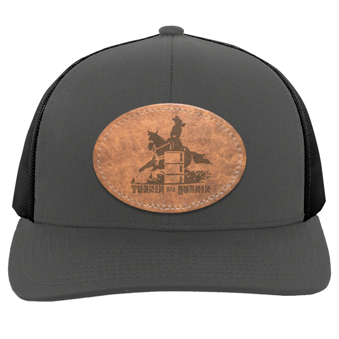 TURNIN AND BURNIN ON LEATHER 104C Trucker Snap Back - Patch