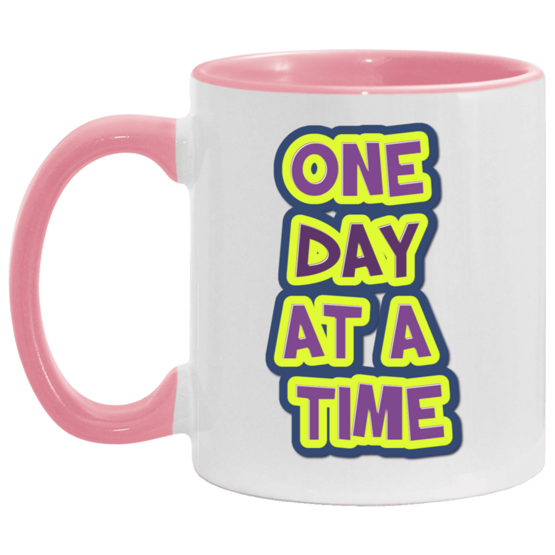 ONE DAY AT A TIME (RECOVERY) AM11OZ 11 oz. Accent Mug