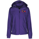 Rebel on the Rail Tennessee Walking Horse Pleasure LST76 Ladies' Jersey-Lined Hooded Windbreaker