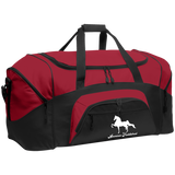 AMERICAN SADDLEBRED (DESIGN 1) WHITE 4HORSE BG99 Colorblock Sport Duffel