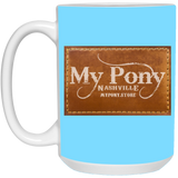 MY PONY NASHVILLE BRAND 21504 15oz White Mug