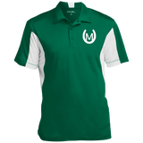 MANES RANCH (white) ST655 Men's Colorblock Performance Polo