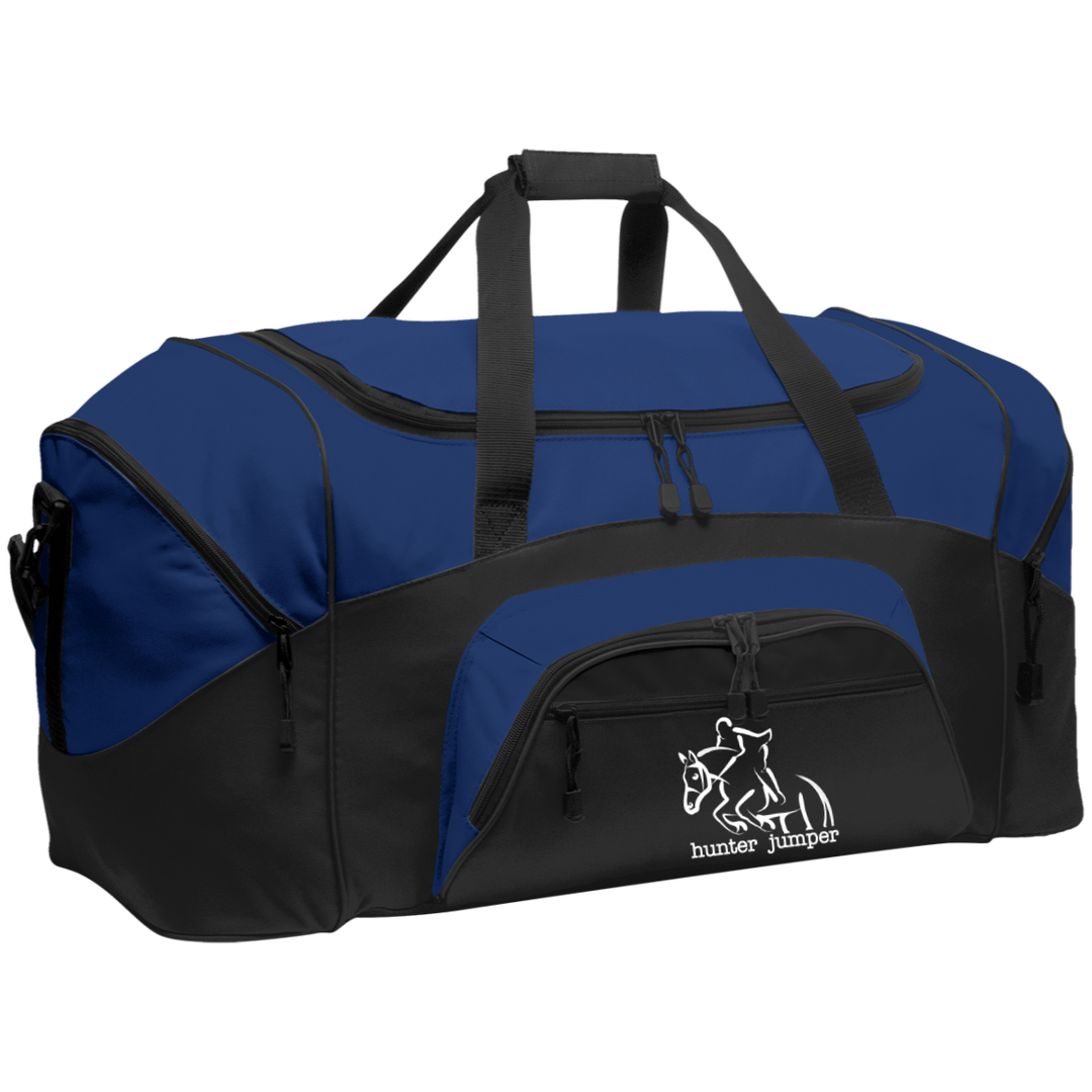 HUNTER JUMPER STYLE 1 (WHITE) 4HORSE BG99 Colorblock Sport Duffel