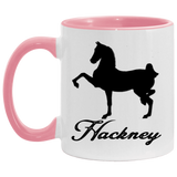 HACKNEY DESIGN 1 (black) 4HORSE AM11OZ 11 oz. Accent Mug