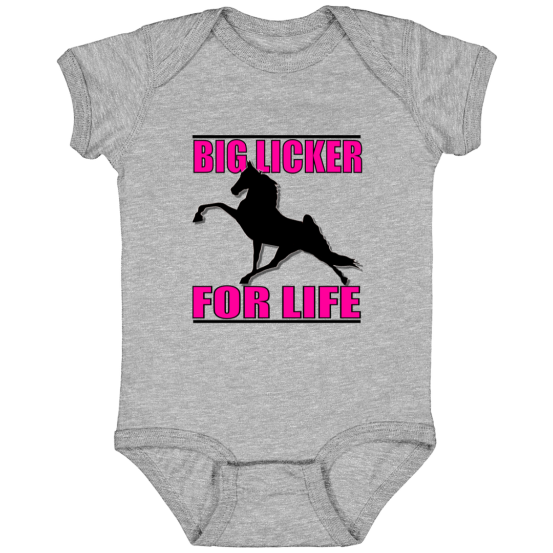Big Licker for Life Pink 4424 Infant Fine Jersey Bodysuit
