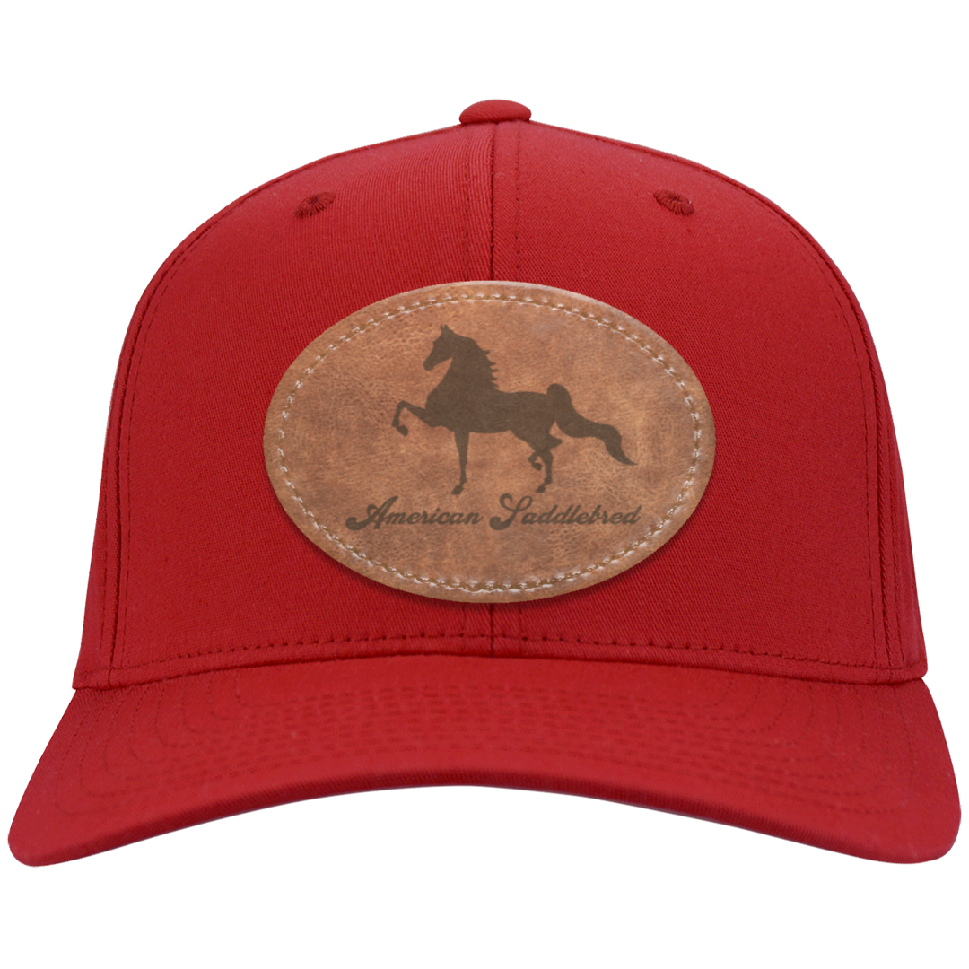 AMERICAN SADDLEBRED ON LEATHER CP80 Twill Cap - Patch