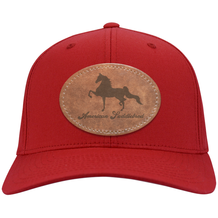 AMERICAN SADDLEBRED ON LEATHER CP80 Twill Cap - Patch