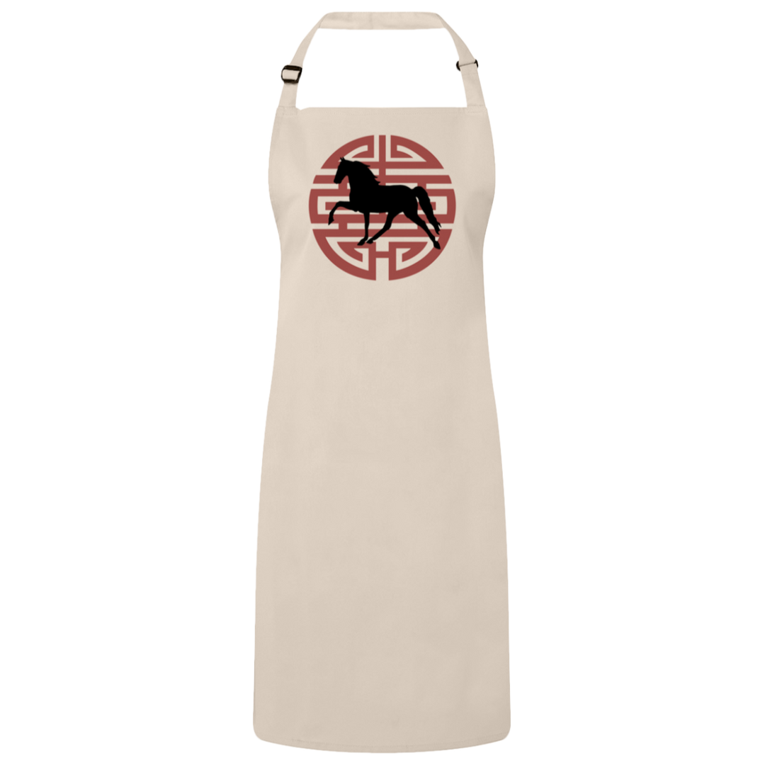 Tennessee Walking Horse Pleasure on Japanese Art RP150 Sustainable Unisex Bib Apron