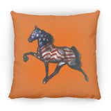 Tennessee Walking Horse Performance All American ZP16 Medium Square Pillow